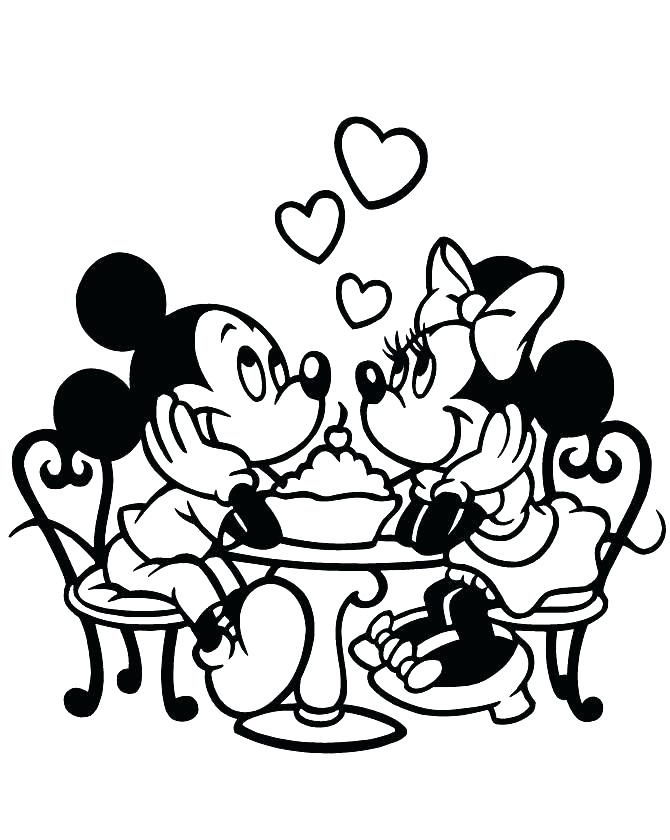 670x840 Minnie And Mickey Coloring Pages Mickey Coloring Sheet Baby Mickey