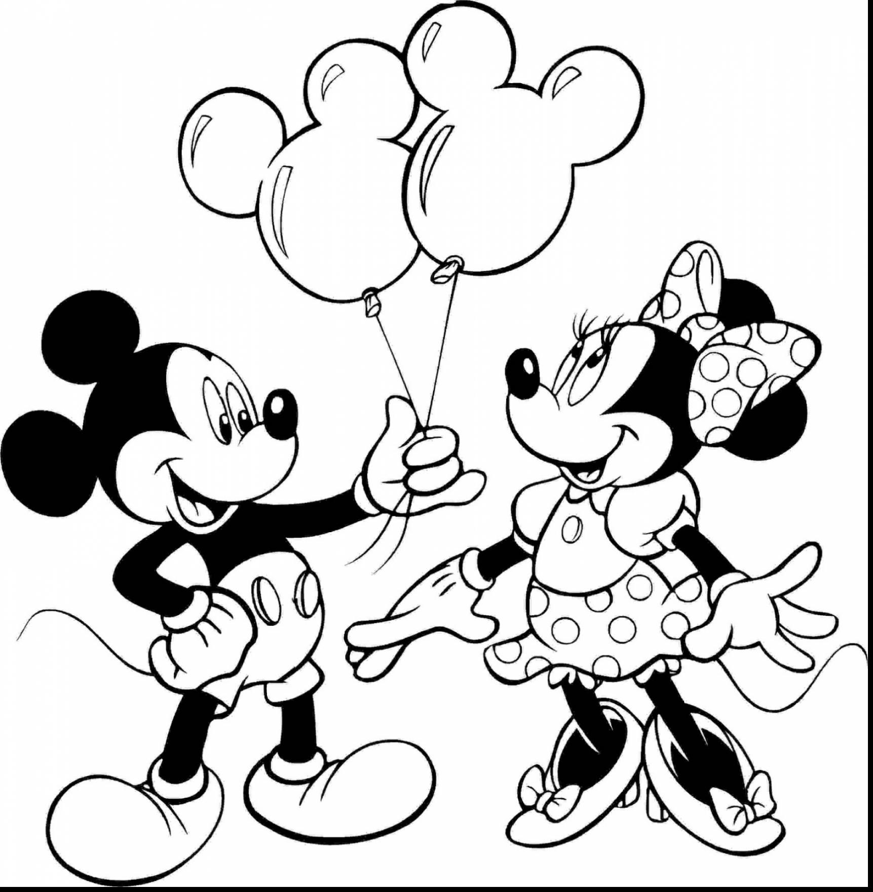 1723x1760 Mickey Mouse Coloring Pages Extraordinary And Minnie With Coloring