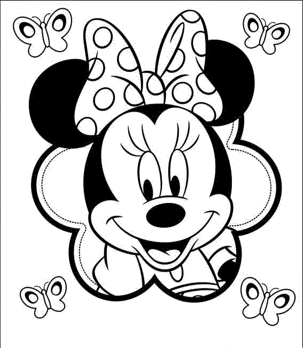 1000x1146 Minnie Mouse Coloring Pages Coloring Book Umcubed Minnie Mouse