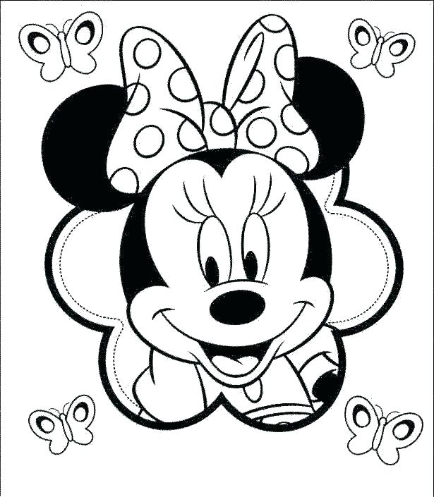 615x705 Minnie Coloring Pages To Print Deepart