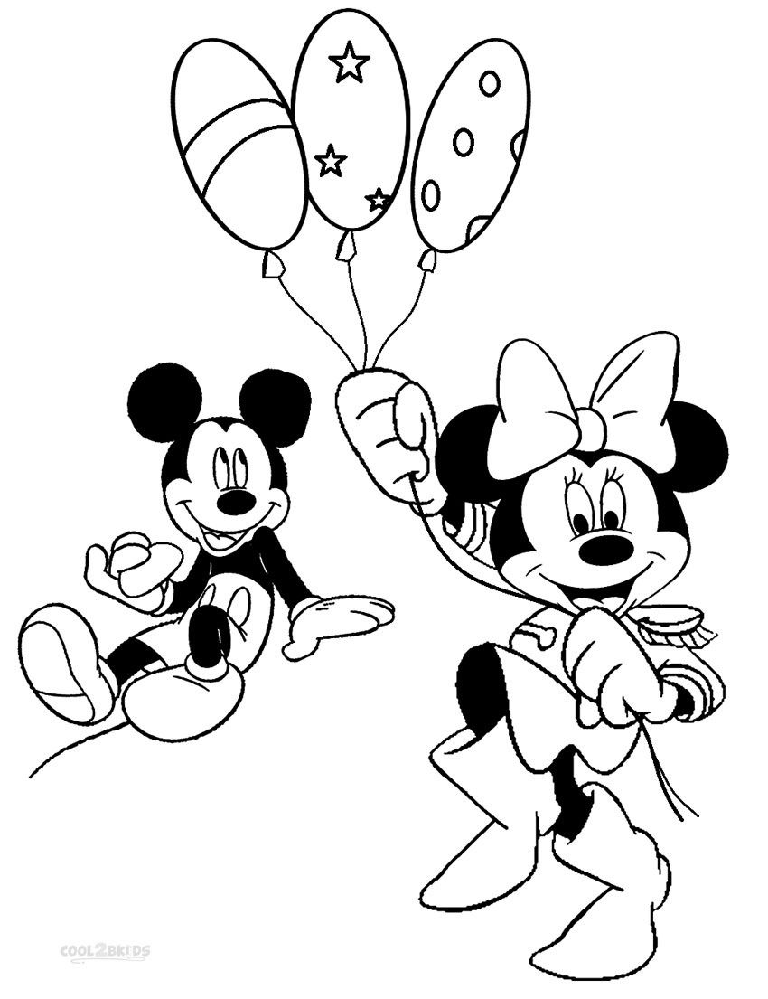 850x1105 Mickey Mouse Birthday Party Coloring Pages New Printable Minnie