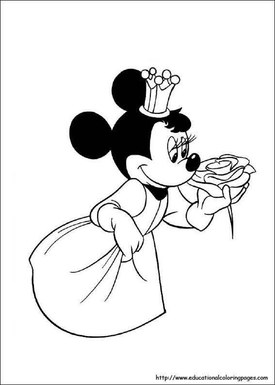 567x794 Minnie Mouse Coloring Pages