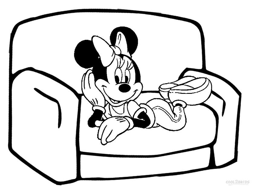 850x633 Printable Minnie Mouse Coloring Pages For Kids