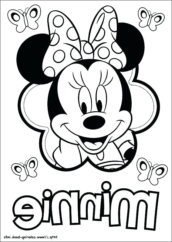 567x794 Printable Minnie Mouse Coloring Pages Pdf Free Mickey For Kids