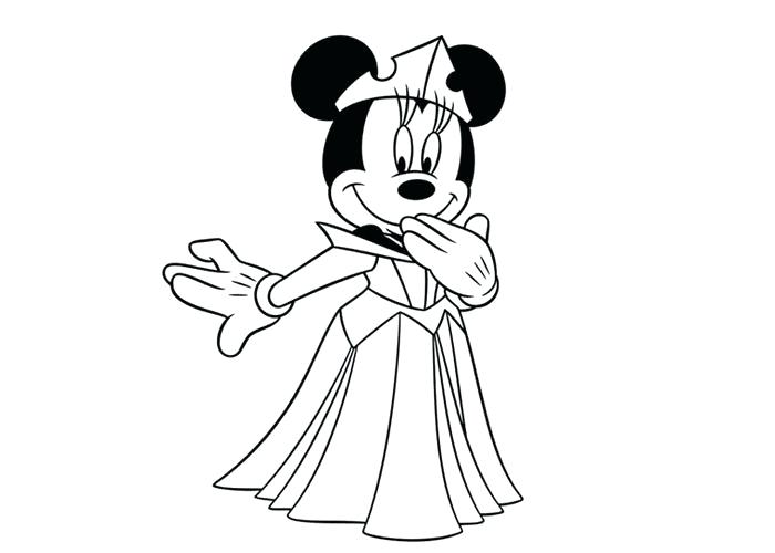 700x500 Minnie Coloring Page