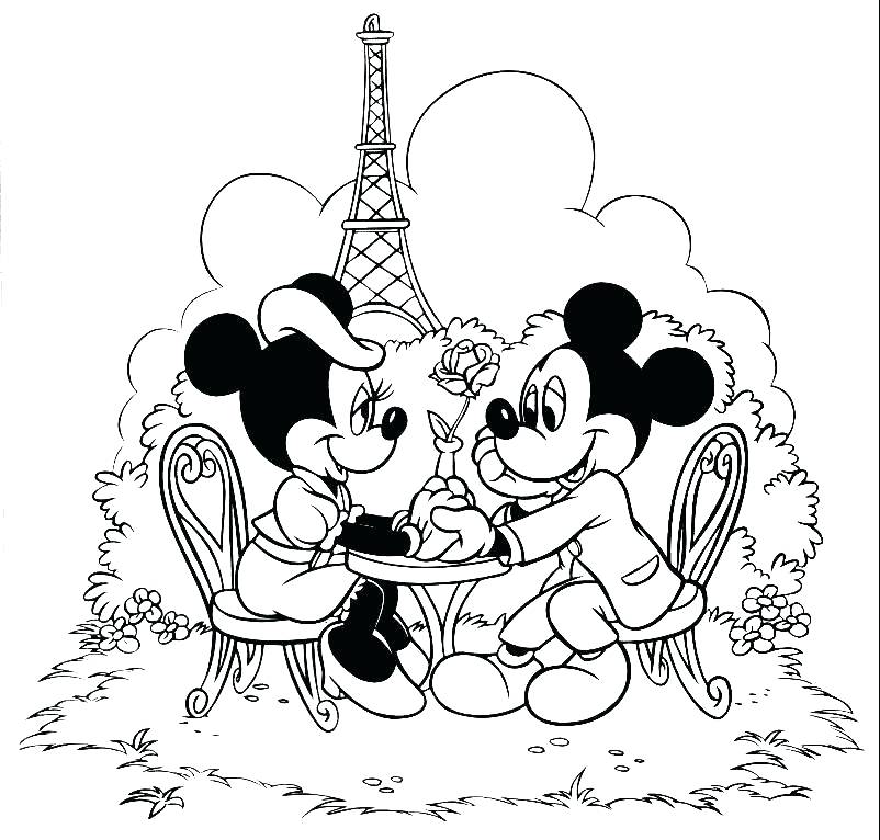 802x766 Minnie Mouse Birthday Coloring Pages Mouse Coloring Page Queen