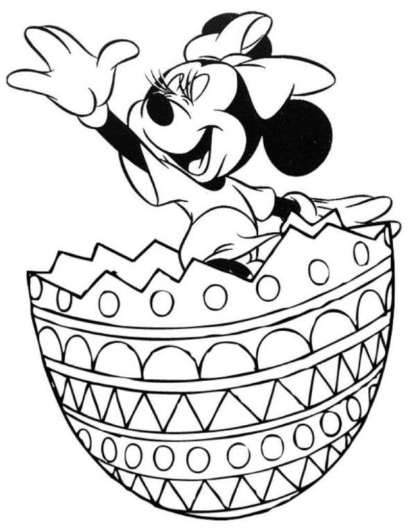 600x762 Minnie Mouse Easter Coloring Pages Merry Christmas And Happy New