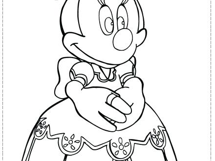 440x330 Free Minnie Mouse Face Coloring Pages Faces Of Page