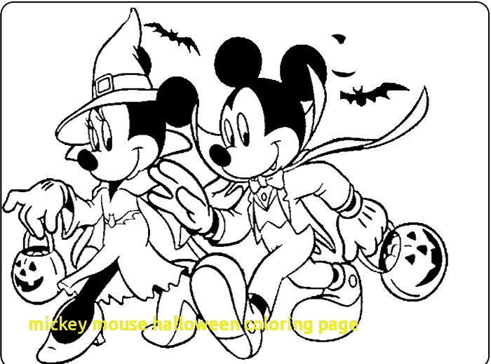 700x519 Mickey Mouse Halloween Coloring Page With Mickey And Minnie