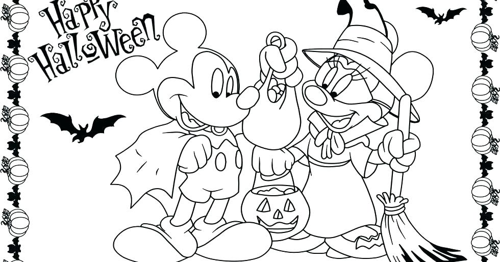 980x514 Minnie Mouse Halloween Coloring Pages Coloring Pages Mickey Mouse