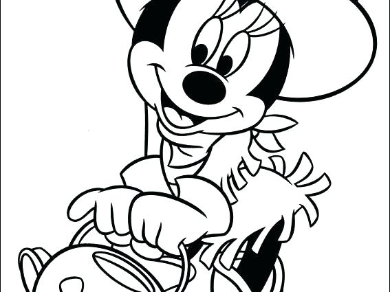 567x425 Minnie Mouse Halloween Coloring Pages