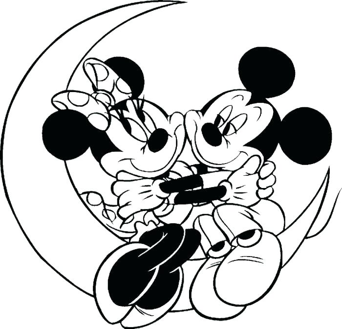 700x672 Mickey Mouse Valentine Coloring Pages Mickey Coloring Pages