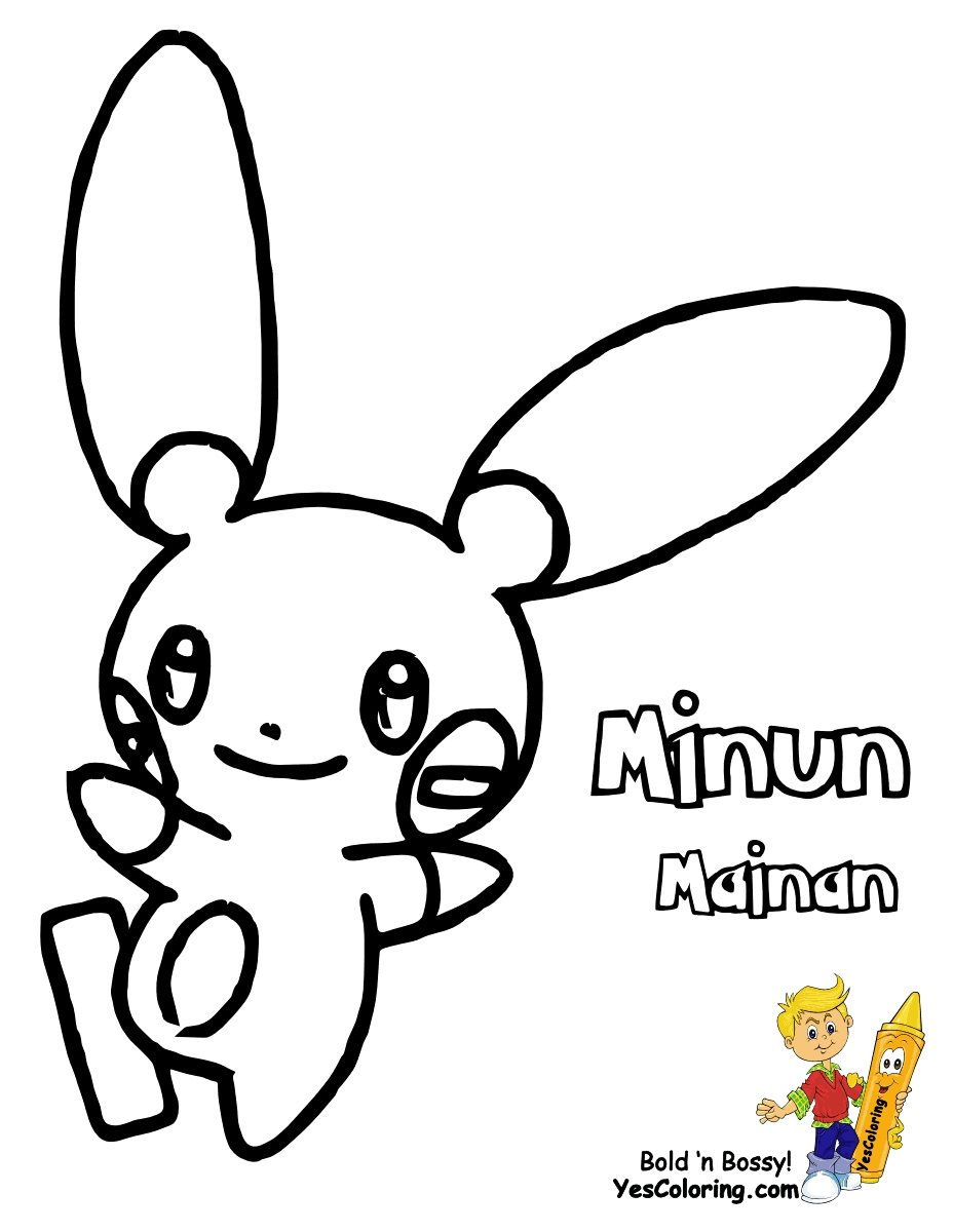 928x1200 Plusle And Minun Coloring Pages To Print Free Coloring Sheets