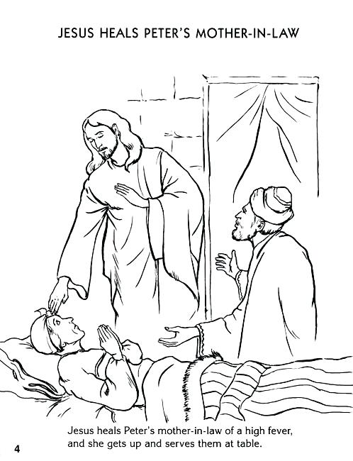 498x650 Jesus Miracles Coloring Pages Jesus Heals Coloring Page Awesome