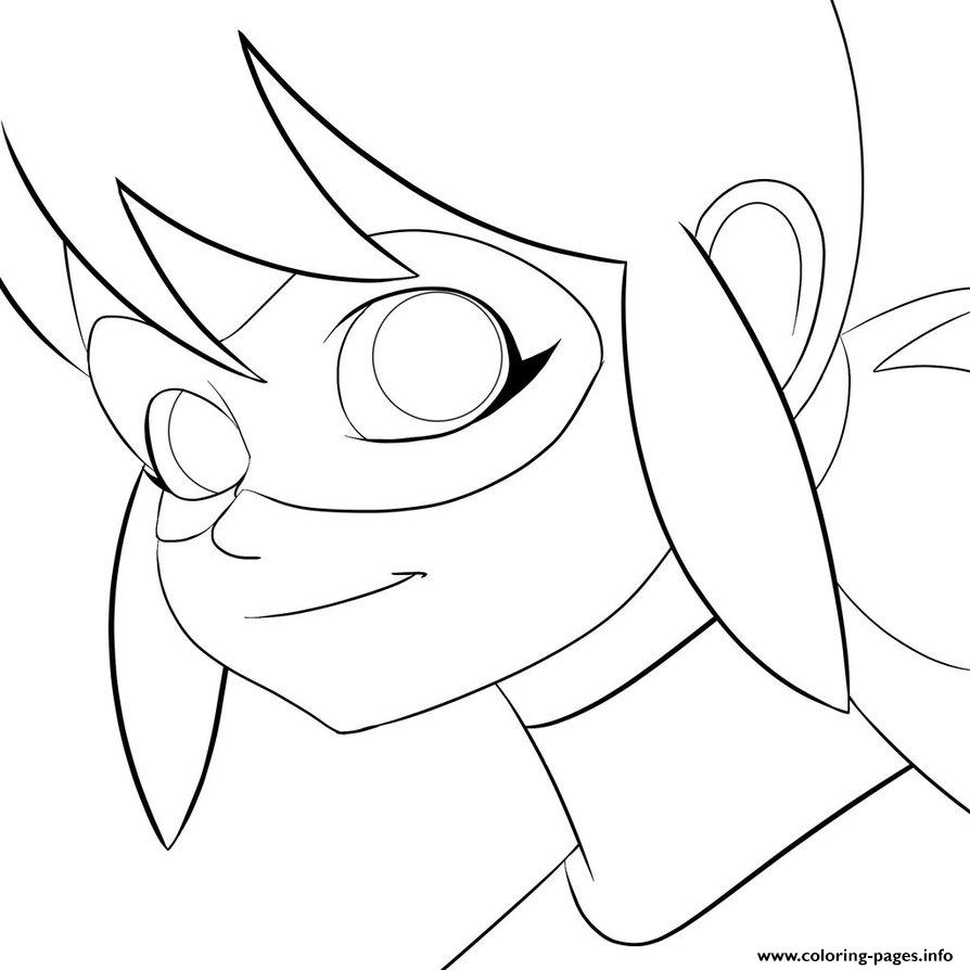 894x894 Miraculous Ladybug Smile Coloring Pages Printable
