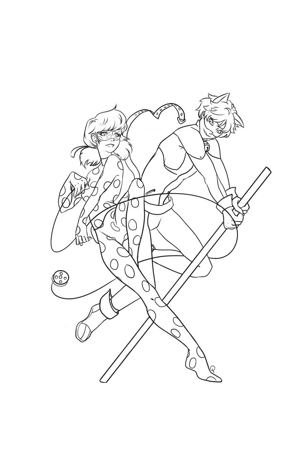 990x1500 Kids N Coloring Pages Of Miraculous Tales Of Ladybug