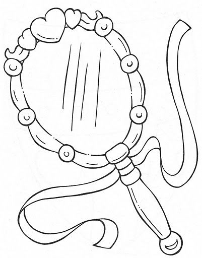 401x512 Hand Mirror, Free Coloring Pages Ahg Ideas