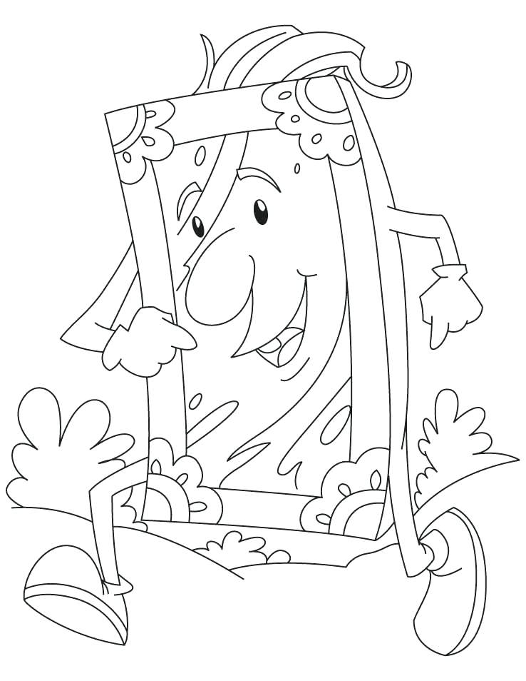 738x954 Mirror Coloring Page Running Mirror Coloring Pages Magic Mirror