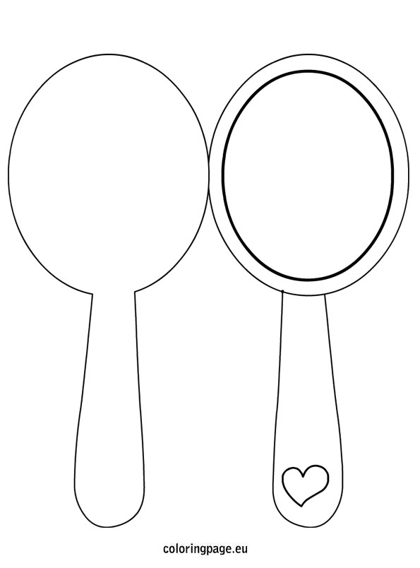 595x804 Mirror Template For Kids Coloring Page