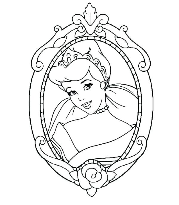 600x686 Princess Coloring Page Coloring Pages Sleeping Beauty Mirror