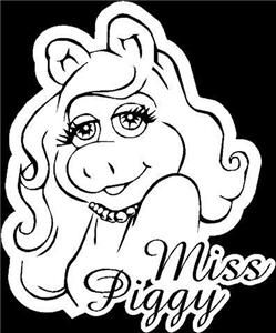 249x300 Miss Piggy Coloring Pages Miss Cake Toppers Disney