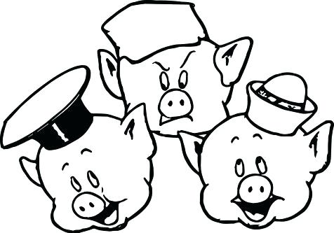 476x333 Piggy Coloring Pages Coloring Pages Pig Three Little Pigs Coloring