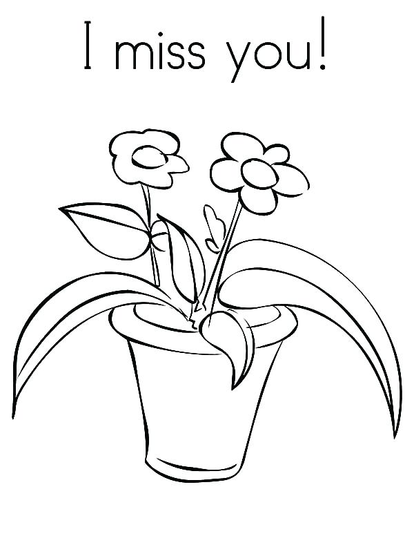 600x776 Flower Pot Coloring Pages Flower Pot Coloring Page Flower In Pot I