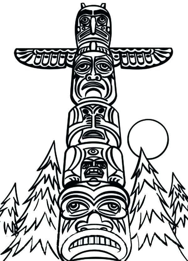 600x832 Ancient Rome Coloring Pages Totem Poles A We Miss You Coloring