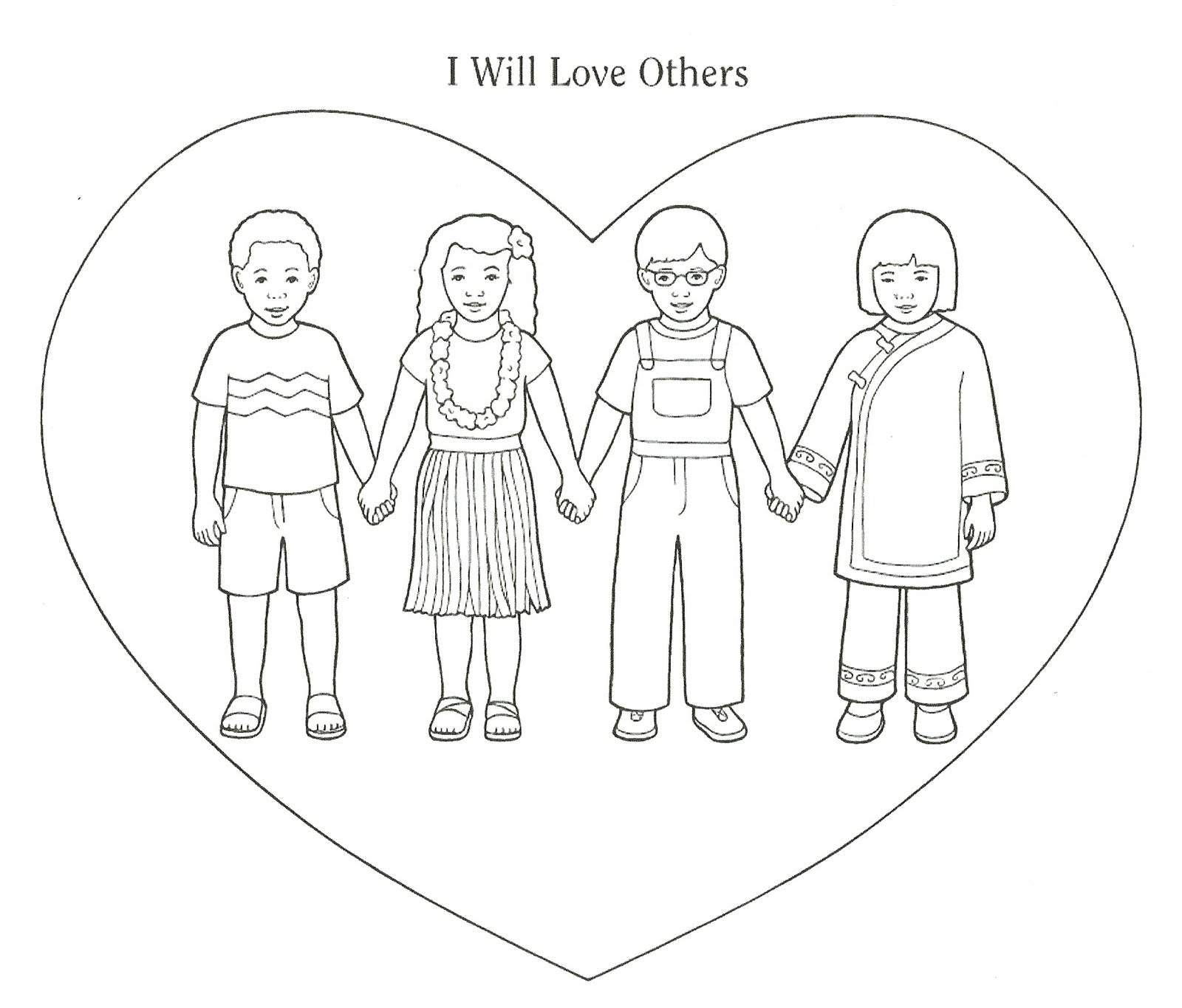 1600x1366 Love Thy Neighbor Coloring Pages