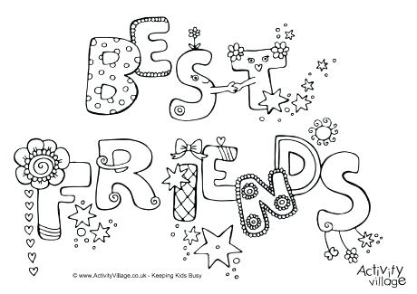 460x325 Incredible Various Friend Coloring Page Image Best Friends