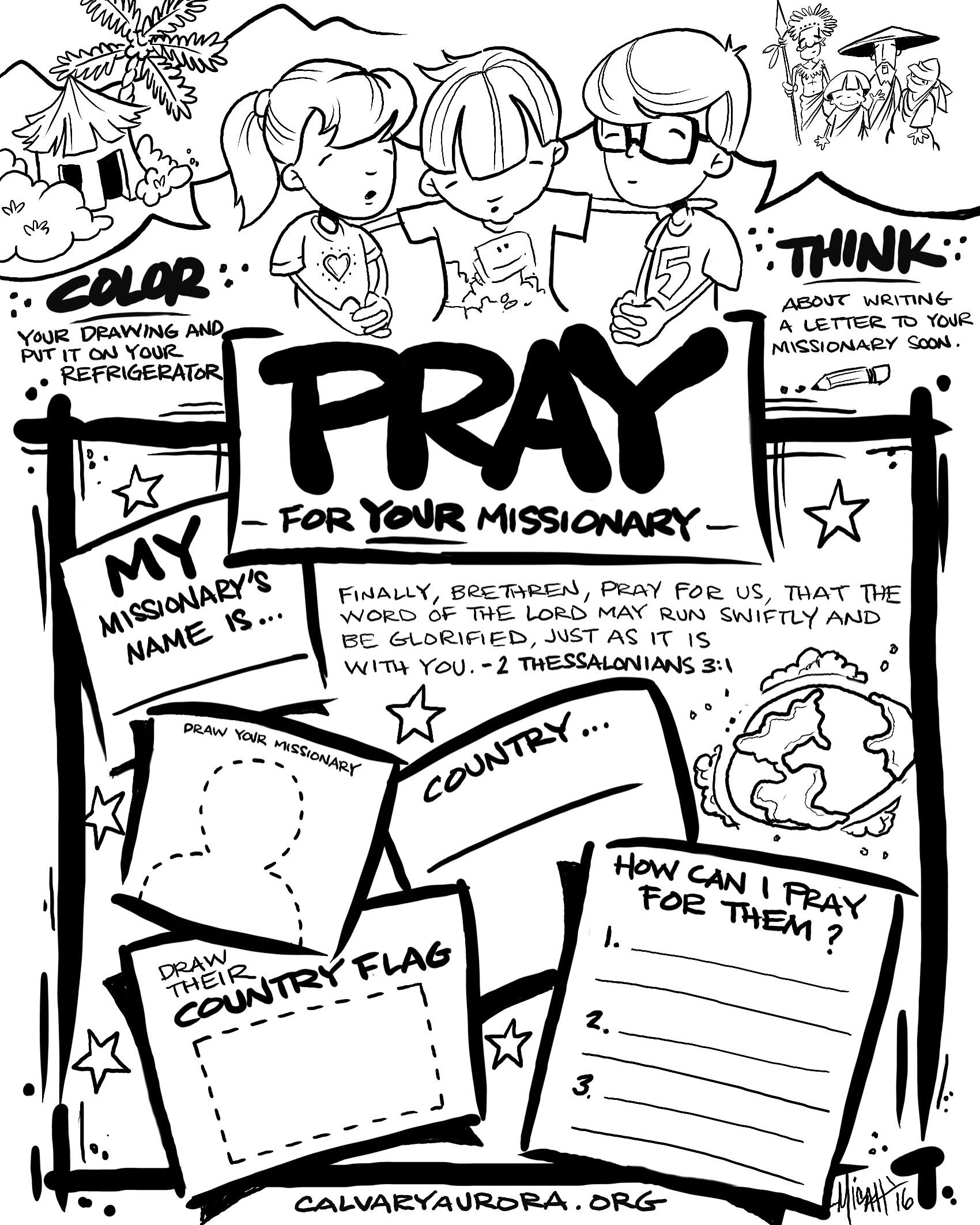 1700x2125 I Wanted To Create A Coloring Page To Introduce Kids To Missions
