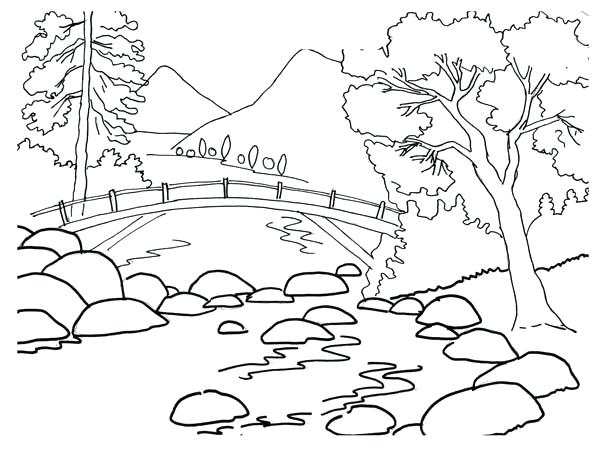 600x452 River Coloring Pages Fishing Boat Coloring Pages Canoe