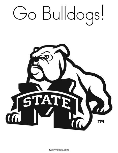 468x605 Go Bulldogs Coloring Page