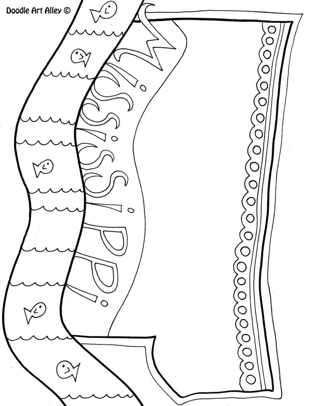 618x799 Mississippi Coloring Page
