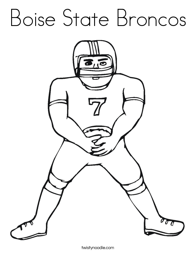 685x886 Boise State Broncos Coloring Page
