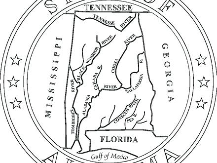 440x330 Missouri State Flag Coloring Page Click To See Printable Version