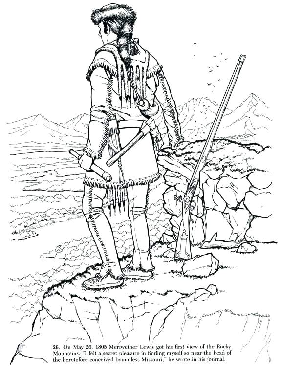 575x749 Lewis And Clark Coloring Pages