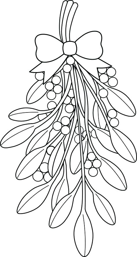 474x891 Mistletoe Coloring Pages Mistletoe Coloring Page Coloring Pages