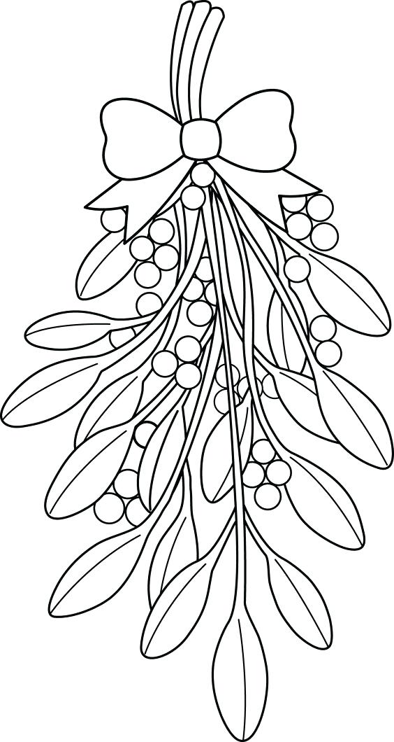 564x1060 Mistletoe Coloring Pages Mistletoe Coloring Page Printable
