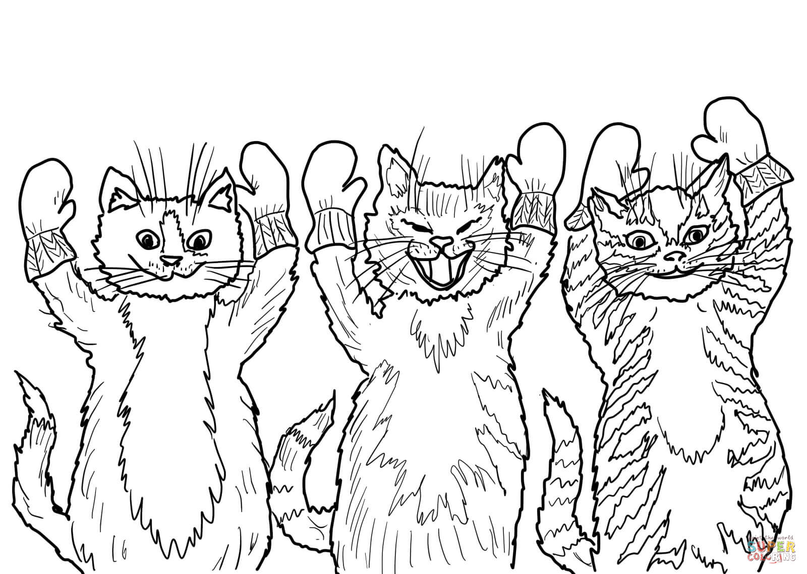 1600x1139 Mitten Coloring Pages