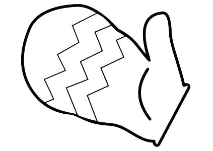 423x300 Mittens Coloring Page