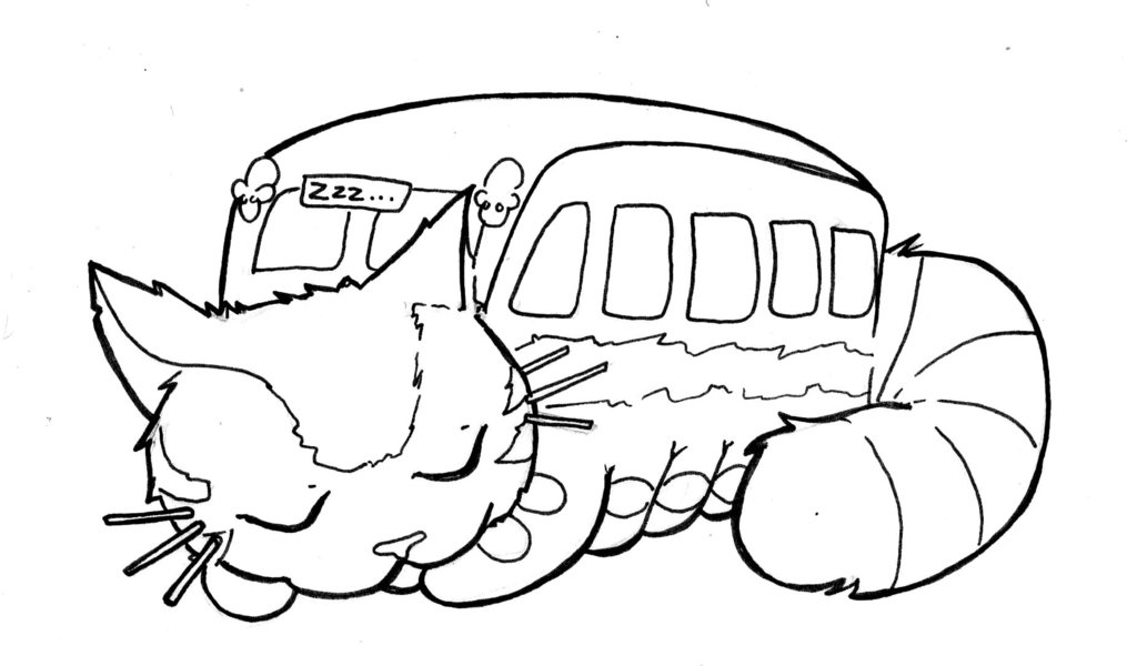 1024x600 Totoro Coloring Pages