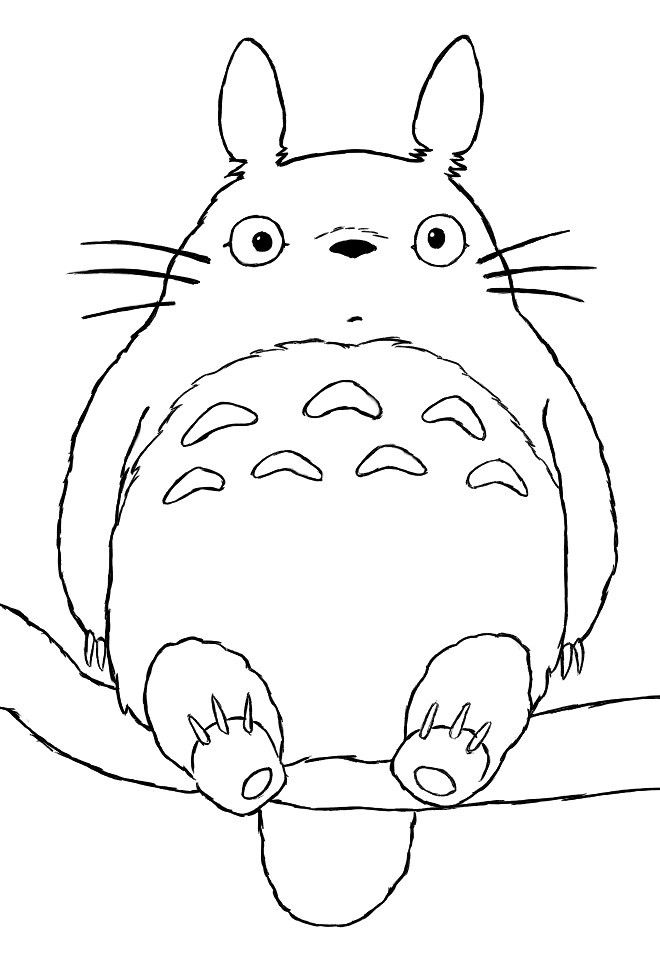 660x962 Totoro Coloring Page Toys, Technology, And Geekery