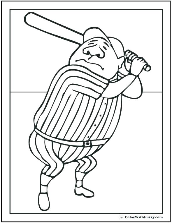 590x762 Mlb Coloring Pages Mascot Printable Coloring Pages High Resolution