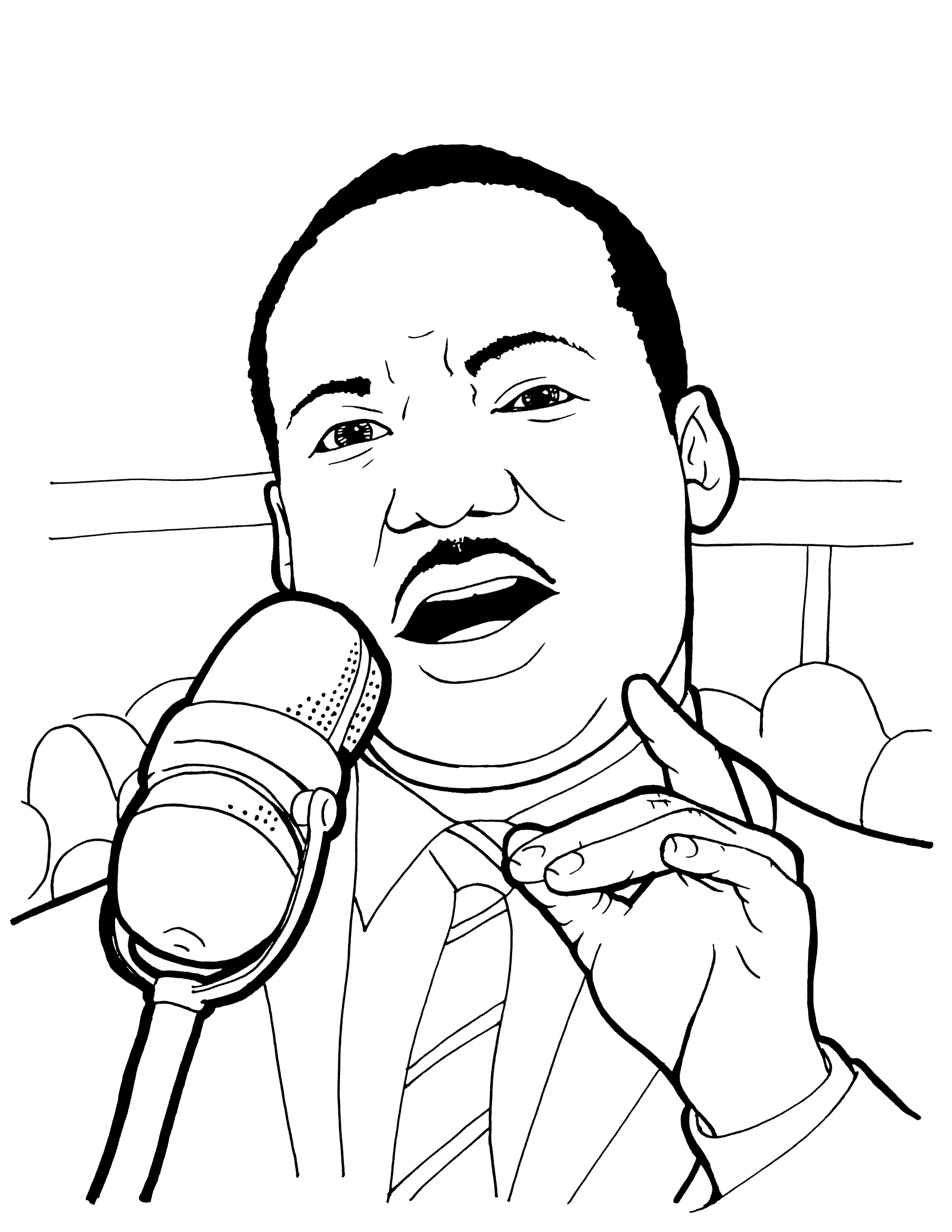2318x3000 Martin Luther King Coloring Pages