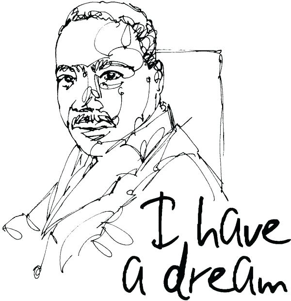 600x620 Martin Luther King Printable Coloring Pages Day Coloring Pages