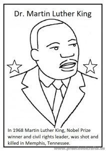 212x300 Martin Luther King, Jr Free Coloring Pages And Worksheets