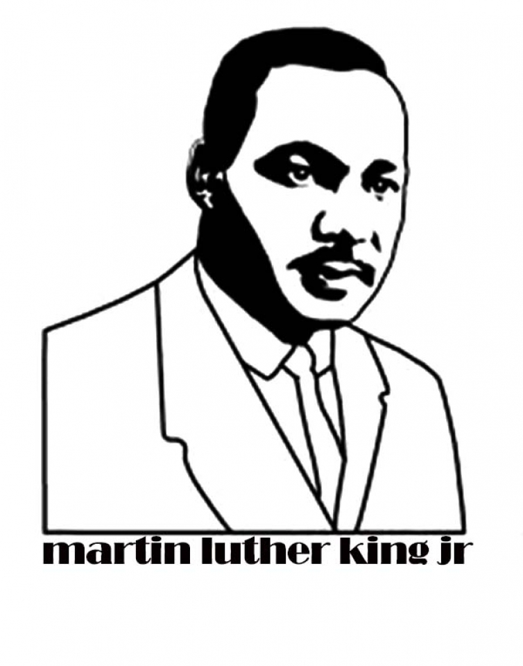 754x960 Martin Luther King Jr Coloring Pages Printable