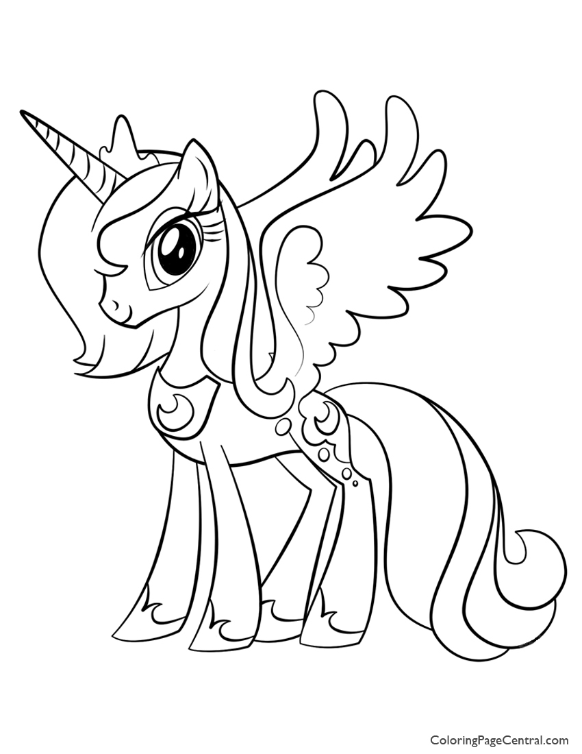 850x1100 My Little Pony Princess Luna Coloring Page Coloring Page