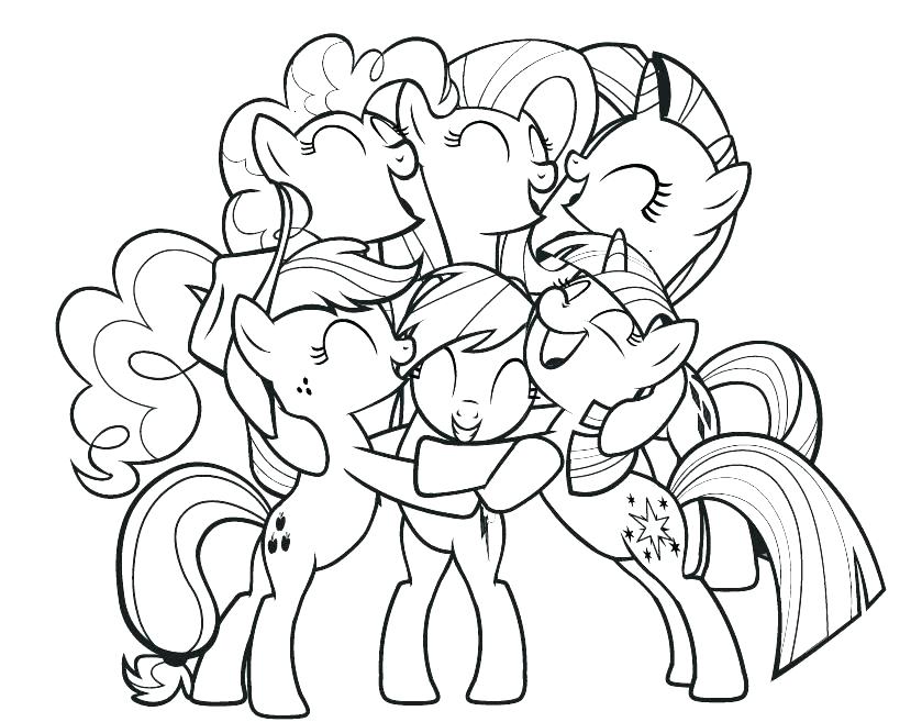 839x657 Mlp Coloring Pages Coloring Coloring Games Pony Hugs Coloring